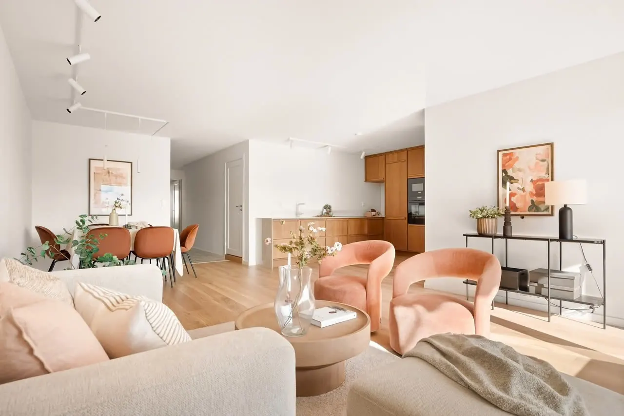 Stue etter renovering