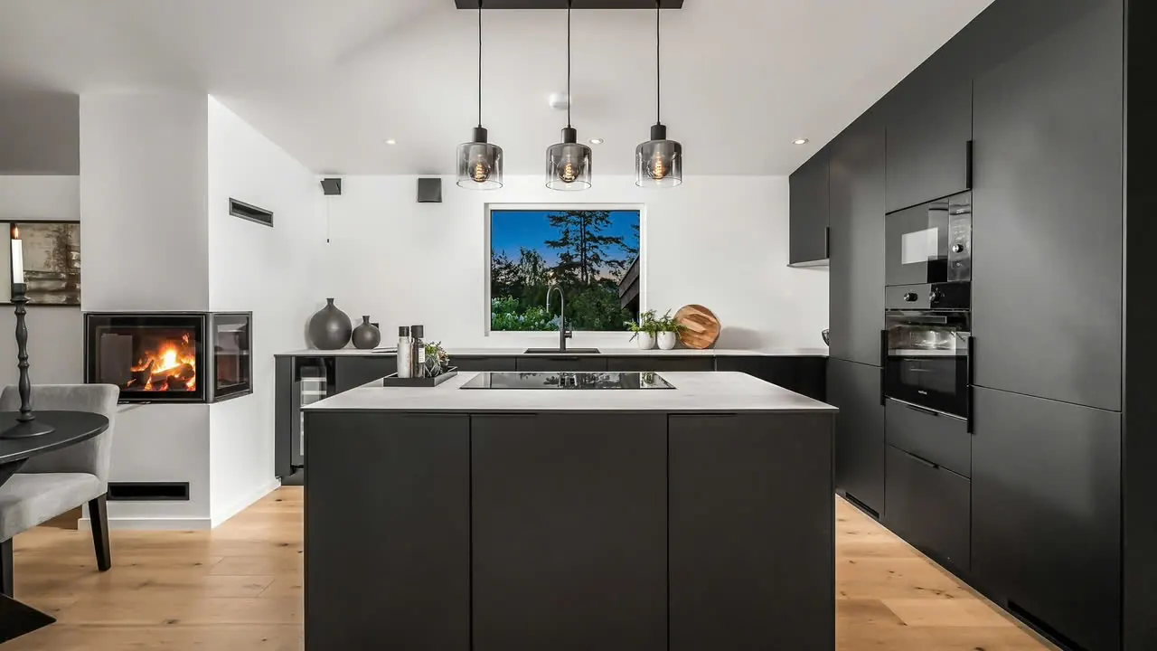 Kjøkken etter renovering, Teglverksveien 13b